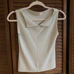2000s baby blue top